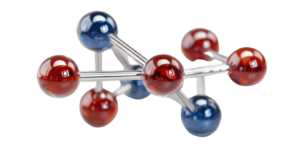 Molecule 3d render isolated on white background 