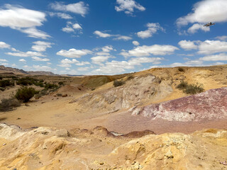 Kholot Tsivoniyim - mountains and dunes of multi-colored sand