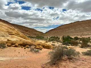 Kholot Tsivoniyim - mountains and dunes of multi-colored sand