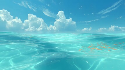 Frutiger Aero style background, generation AI 