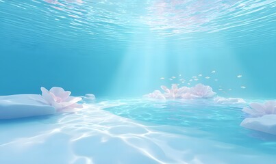 Frutiger Aero style background, generation AI 