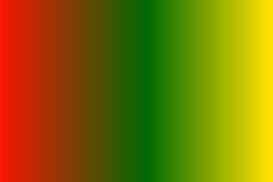 Green, yellow, and red texture background. Rasta gradient background with rasta flag colors for rasta and raggae format vector