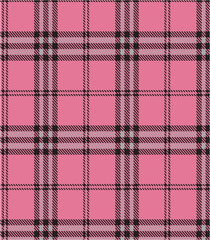 Red and white plaid fabric pattern with a classic checkered textile design suitable for clothing, blankets, and tablecloths