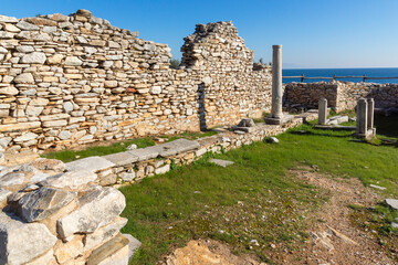 Ruins at Archaeological site of Aliki, Thassos, Greece