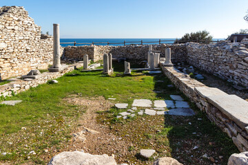 Ruins at Archaeological site of Aliki, Thassos, Greece