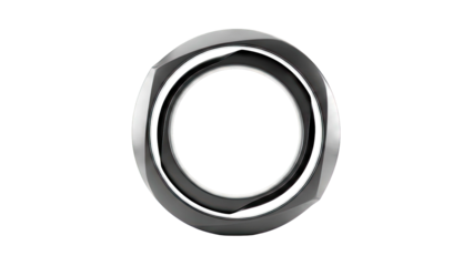 Modern Black Ring with Geometric Design