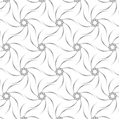 Black and white seamless floral pattern with elegant flowers and leaves for wallpaper and fabric design
