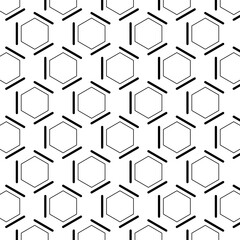 Seamless 3D geometric cube pattern background for modern abstract design