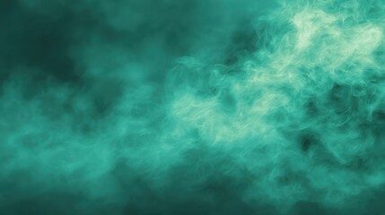 A swirling mist in shades of teal, creating an ethereal atmosphere.