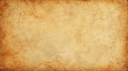 Background With Ancient Parchment Paper Texture in Warm Sepia Tones Suitable for Typography or Design Projects