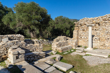 Ruins at Archaeological site of Aliki, Thassos, Greece
