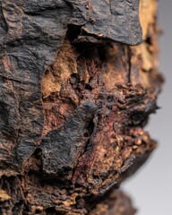 Closeup Of Aged Wood Texture With Flaking