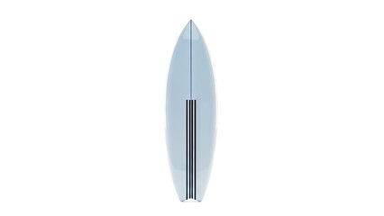 Light Blue Surfboard with Black Stripes