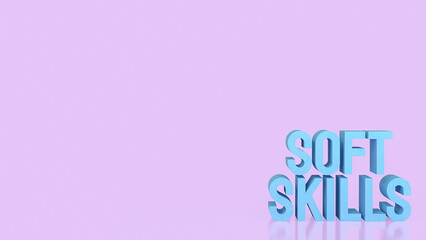  Soft Skills Development Concept for Modern Professional Growth 3d render.
