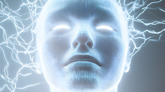 Future Matrix Style Beauty Mask Design