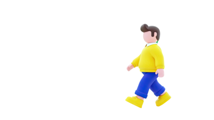 3D Cartoon Character Walking
