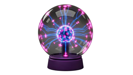 Plasma Ball with Glowing Tentacles