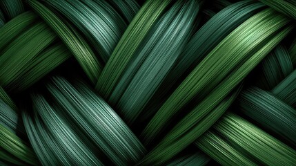 Abstract Green Geometric Pattern Design