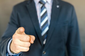 businessman with thumb up