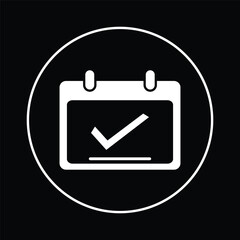 Completed Task Calendar Icon