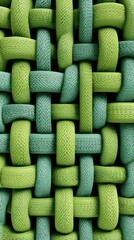Intricate Green And Teal Woven Pattern