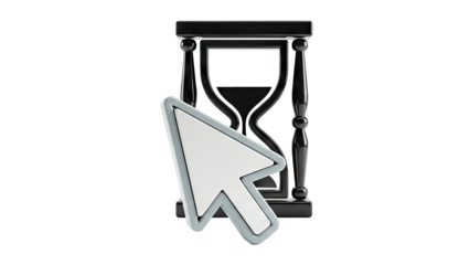Hourglass and Cursor Icon