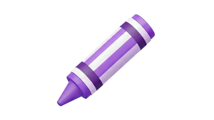 Purple Striped Crayon
