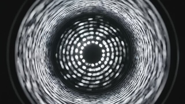 Abstract circular pattern with light