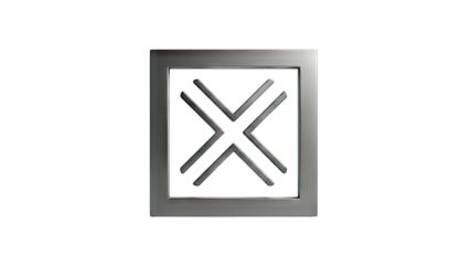 Black Frame with Abstract Cross Design