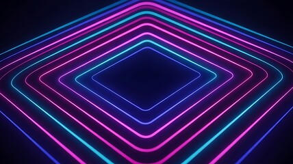 Abstract Neon Square Pattern , neon, square, pattern, abstract, colorful, lines, vibrant, glowing