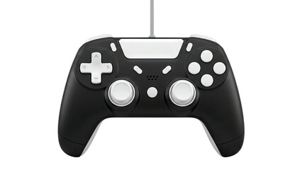 Black and White Video Game Controller