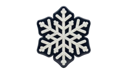 Embroidered Snowflake Design