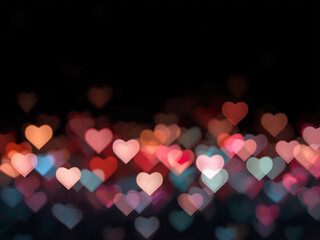 red bokeh background