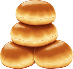 two bagels with sesame seeds