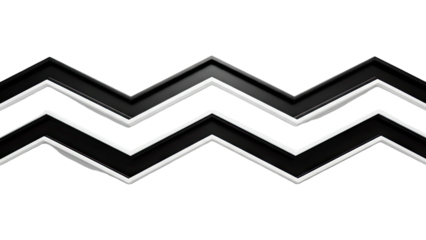 Abstract Zigzag Pattern in Black and White