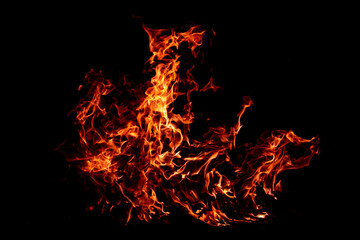 Fire burns light for overlay background. Fire background. Fire sparks. Fire effect.