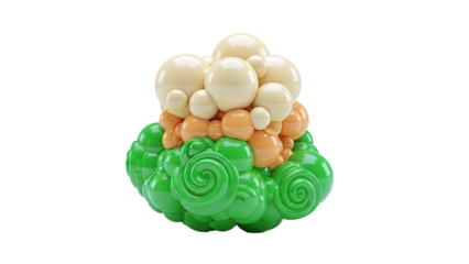 Abstract Colorful Organic Shapes