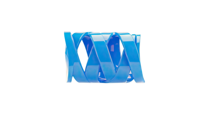 Blue Spiral Sculpture