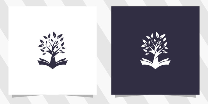 book tree creative logo design