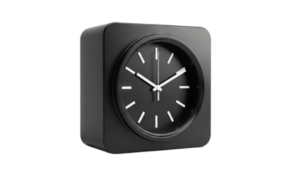 Black Square Alarm Clock