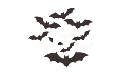 Halloween Bats Flying