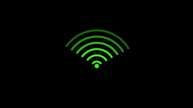 digital communication and technology concept with a glowing wifi sign,Glowing wifi symbol with orange  Wireless 