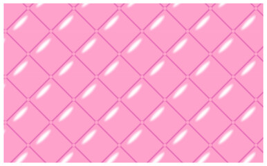 Obraz premium ピンクのぷっくりキルティングレザー背景イラスト