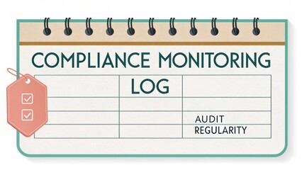 Compliance Monitoring Log with Checks for Audit and Regularity in Business Practices