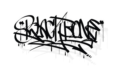 BLACK BONE graffiti tag style design