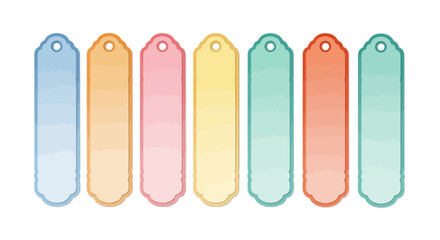 Colorful Blank Gift Tags for Various Occasions.