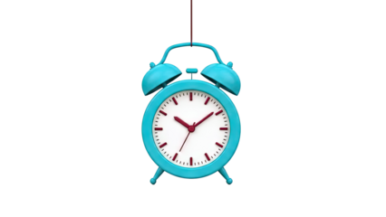Turquoise Alarm Clock Hanging