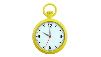 Yellow Pocket Watch