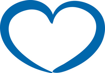 Simple heart icon representing love, care, or health for web and app design.