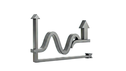 3D Graph with Upward Arrows
